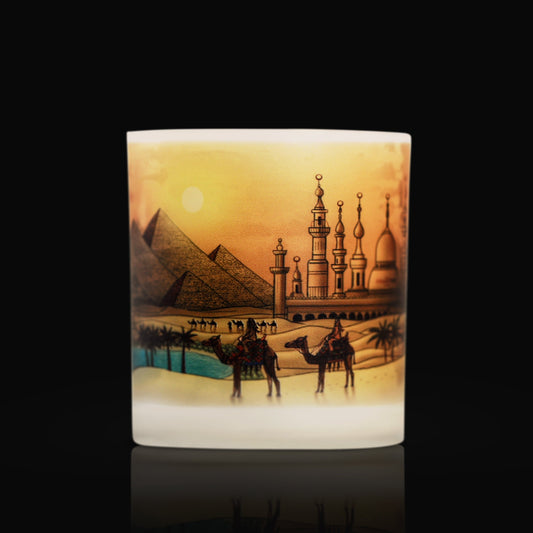 Candle with 360 artwork of Cairo, Egypt