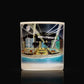 Luxury candle with artwork of famous hollywood landmarks